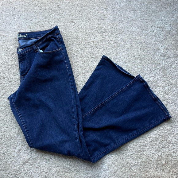 Old Navy Women’s Sweetheart Boot Cut Denim Blue Jeans - 12 Long - VGUC - Stretch - Picture 1 of 9